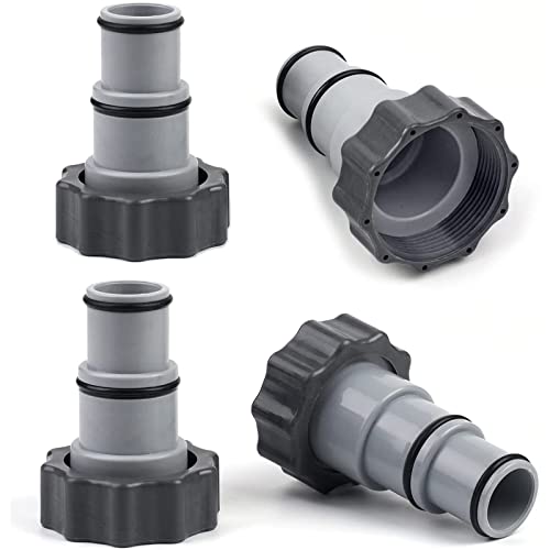 Kunststoff Pool Adapter A für Intex Pool I Poolschlauch Adapter A 32-38 mm I Schlauchadapter mit Gewinde I 2 Stück (Type A) von TETSMG