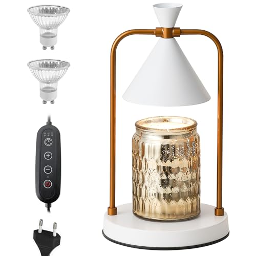 Kerzenwärmer Candle Warmer Lamp mit Timer - LED Elektrische Duftlampe Kerzenwärmer Lampe Wachsschmelzer für Kerzen Wachs Scentsy Duftkerzen Duftwachs Lampe Geschenk Wachslampe Aromalampe von TETSMG