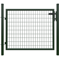 TETZNER & JENTZSCH - Metall Einzeltor B1250 x H1000 mm inkl. Pfosten + Beschlägen RAL7016 anthrazit von TETZNER & JENTZSCH