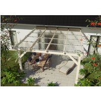 TETZNER & JENTZSCH - Terrassenüberdachung Komplettset - "TEJEMACRO Wabe klar 2940 x 4000 mm" von TETZNER & JENTZSCH