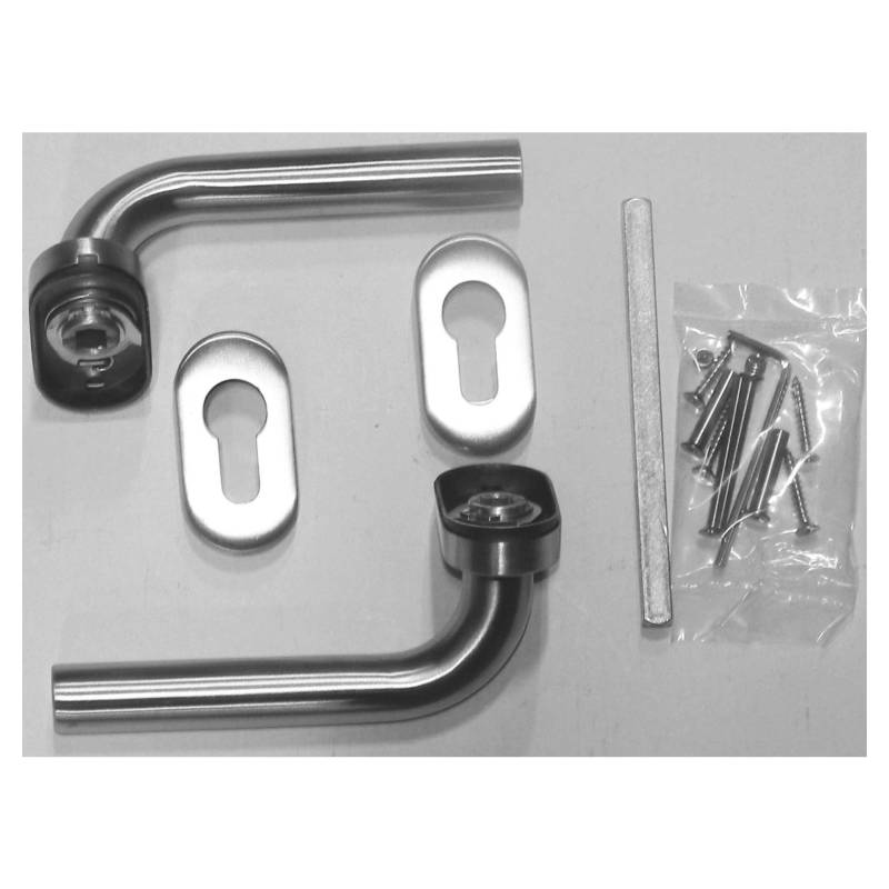 Drückergarnitur mit Ovalrosetten Edelstahl Drückergarnitur mit Ovalrosetten Edelstahl von TETZNER & JENTZSCH