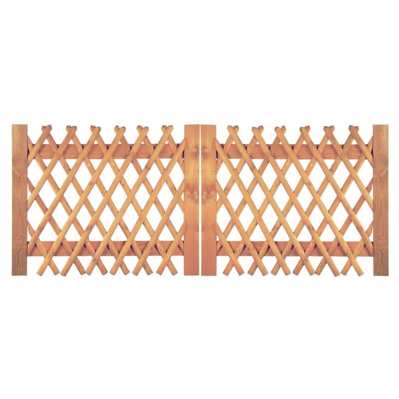 Jägerzaun Doppeltor Latten 55 mm, kdi braun Jägerzaun Doppeltor Latten 55 mm, kdi braun von TETZNER & JENTZSCH