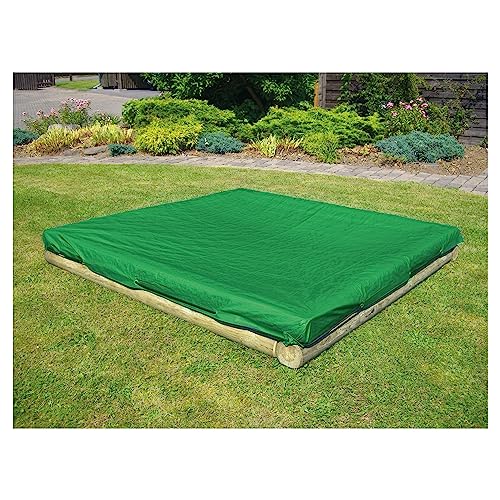 TETZNER&JENTZSCH Sandkastenabdeckung, PE Gewebeplane 140g/m², grün, mit elastischer Kordel B 225 x T 225 cm von TETZNER & JENTZSCH