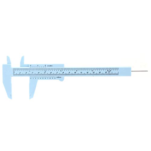 150mm Plastic Vernier Caliper Precisional Measuring Tool with 0.5mm Double Scale Ruler for DIY Projects, Student Use, Engineering, and Workshop Applications (Teuopioyyxl-05) von TEUOPIOE