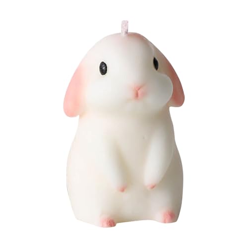 Cute Candles Hasen-Duftkerze, niedliche DIY-Kaninchen-Dekoration, englische Birne, Freesien-Häschen-Duftkerze mit elegantem Duft, geeignet für die Platzierung im Schlafzimmer, von TEUOPIOE