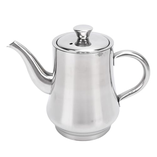 Stainless Steel Oil Pot with Fine Mesh Filter, Grease Container with Lid and Spout, Leakproof Cooking Oil Storage for Frying, Reuse, Kitchen Use, Ideal for Home Cooks and Chefs ﻿ (18OZ) von TEUOPIOE