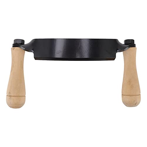 TEUOPIOE Robustes Rindenmesser aus Wolframstahl Mit Gebogener, Superscharfer Klinge Und Holzgriff, Gebogenes Rindenmesser Für Schreineranzug, Handgefertigtes Werkzeug(10 inch arc Scraper) von TEUOPIOE