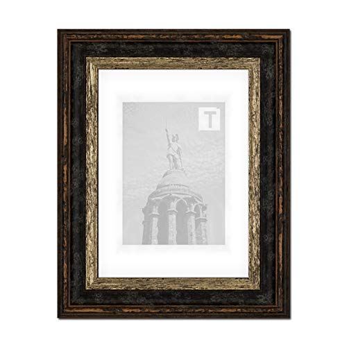 Barock-Bilderrahmen Heloise Schwarz Silber 21 × 29,7 cm A4 Echtglas Antireflex 2mm Antik gescheckt Vintage Barock-Bilderrahmen Heloise Schwarz Silber 21 × 29,7 cm A4 Echtglas Antireflex 2mm Antik gescheckt Vintage von TEUTO BILDERRAHMEN