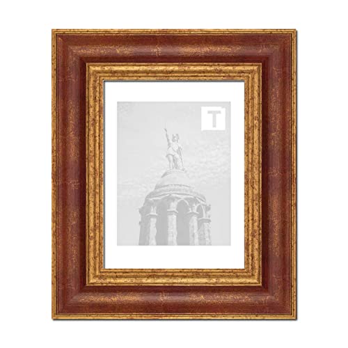 Barock-Bilderrahmen Margaux Rot Gold 30 x 40 cm Echtglas Antireflex 2mm massiv elegant stabil Barock-Bilderrahmen Margaux Rot Gold 30 x 40 cm Echtglas Antireflex 2mm massiv elegant stabil von TEUTO BILDERRAHMEN