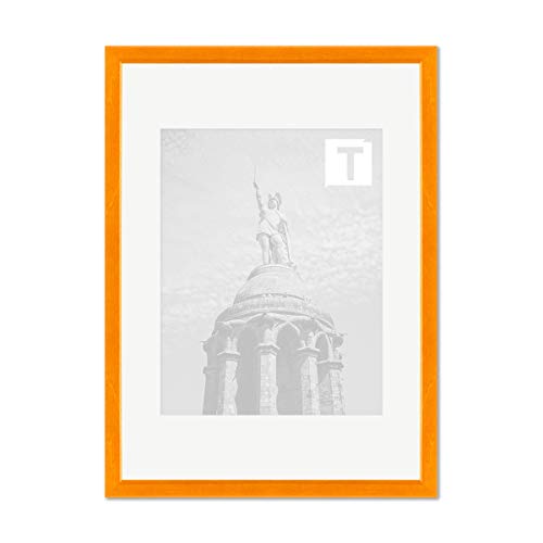 Echtholz-Bilderrahmen Luise Honig 50 x 70 cm Kunststoffglas Antireflex 2mm Modern abgerundet von TEUTO BILDERRAHMEN