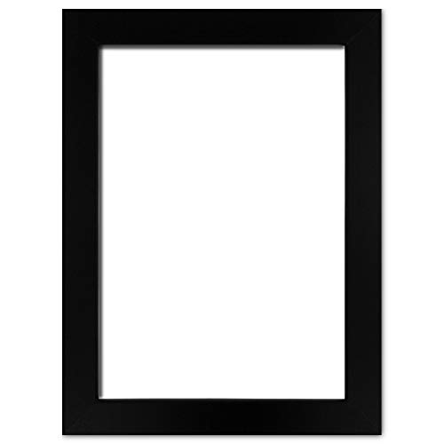 Holzwerkstoff Bilderrahmen Carla 21 x 29,7 cm mit weißer Rückwand 29,7x21 cm, hier Schwarz matt mit Kunststoffglas Antireflex 1mm Holzwerkstoff Bilderrahmen Carla 21 x 29,7 cm mit weißer Rückwand 29,7x21 cm, hier Schwarz matt mit Kunststoffglas Antireflex 1mm von TEUTO BILDERRAHMEN