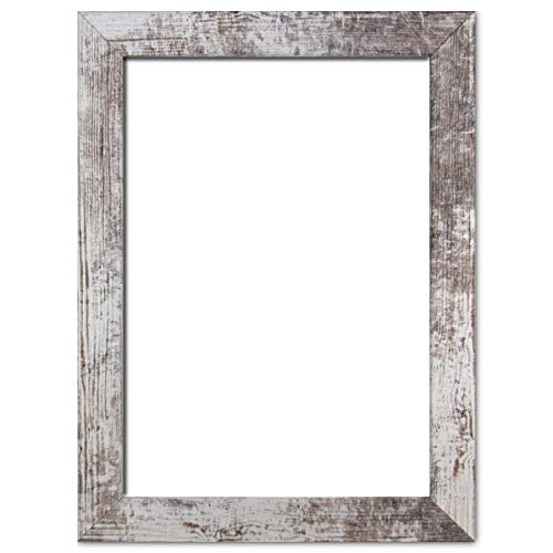 Holzwerkstoff Bilderrahmen Carla 29,7 x 42 cm mit weißer Rückwand 42x29,7 cm, hier Weiß Vintage mit Kunststoffglas Antireflex 1mm Holzwerkstoff Bilderrahmen Carla 29,7 x 42 cm mit weißer Rückwand 42x29,7 cm, hier Weiß Vintage mit Kunststoffglas Antireflex 1mm von TEUTO BILDERRAHMEN