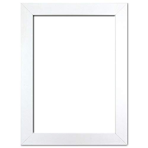 Holzwerkstoff Bilderrahmen Carla 50 x 70 cm mit weißer Rückwand 70x50 cm, hier Weiß matt mit Kunststoffglas Antireflex 1mm Holzwerkstoff Bilderrahmen Carla 50 x 70 cm mit weißer Rückwand 70x50 cm, hier Weiß matt mit Kunststoffglas Antireflex 1mm von TEUTO BILDERRAHMEN