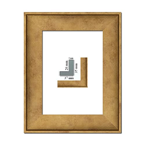 TEUTO BILDERRAHMEN Leinwandrahmen Fleur Gold 40 x 60 cm ohne Verglasung Schattenfuge TEUTO BILDERRAHMEN Leinwandrahmen Fleur Gold 40 x 60 cm ohne Verglasung Schattenfuge von TEUTO BILDERRAHMEN