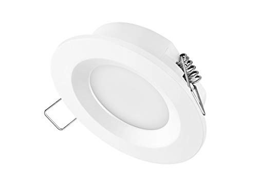 TEVEA® Ultra Flach LED Einbaustrahler - 3.5W - 300lm - 230V - Einbauleuchte - Einbauspot (WH-Tageslicht) von TEVEA