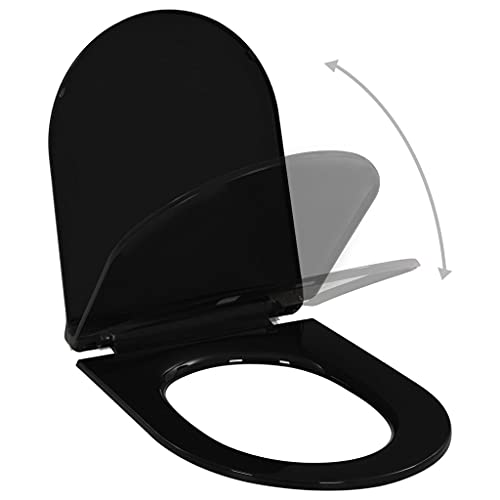Toilettensitz mit Absenkautomatik und Quick-Release-Design - Erwachsene Toilettendeckel - Klobrille Deckel - Toilettendeckel - Wc-Sitz 46 x 36,5 cm Polypropylen von TEWTX7