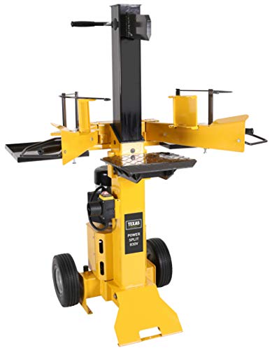 TEXAS Holzspalter 8t stehend Brennholzspalter 400V Power Split 830V Spalter für Hartholz und Weichholz 3000W | 8 Tonnen Spaltkraft | 380V Kraftstrom | Bis zu 50 cm Spaltgutlänge von Texas
