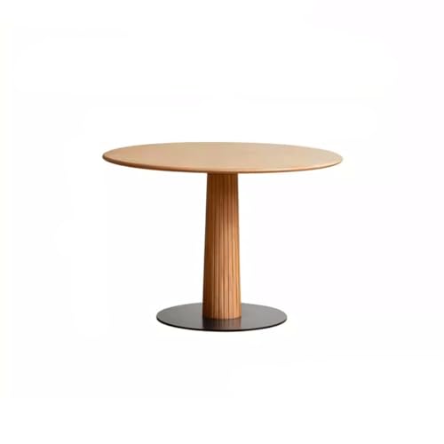 Esstisch-Set für 6 Personen Esstisch aus massivem Holz, einfacher runder Tisch for ein kleines Apartment-Restaurant, einfacher Esstisch aus Holz for den nordischen Haushalt Kartentisch und Stühle aus von TEXBOOK