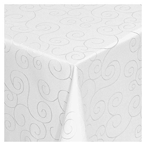TEXMAXX Tischdecke im Ornamente Design - 100 x 100 cm eckig in Weiss - weitere Formen, Farben und Größen sind wählbar TEXMAXX Tischdecke im Ornamente Design - 100 x 100 cm eckig in Weiss - weitere Formen, Farben und Größen sind wählbar von TEXMAXX