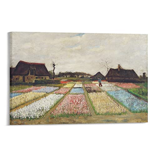 Dutch Painter Vincent Van Gogh Holland Blumenbett Poster Wandkunst Gemälde Leinwanddrucke Dekor Poster Kunstwerke 40 x 60 cm von TEXPACK