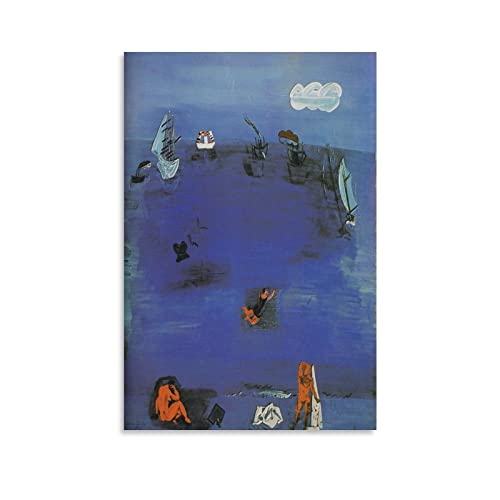 Poster-Kunstdruck auf Leinwand, Maler, Raoul Dufy, mediterrane Bewohner, 20 x 30 cm von TEXPACK