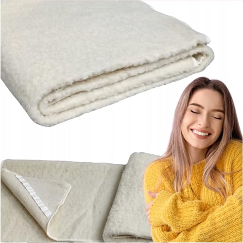 TEXTILOVE Merino Matratzenschoner mit 4 Eckgummis 140x200 cm Matratzen Topper Matratzenauflage 100% Natürliche Merinowolle Woolmark Oeko-Tex von TEXTILOVE