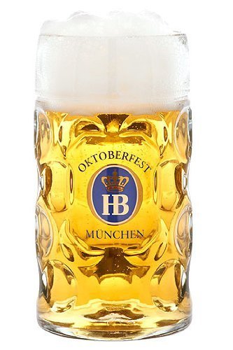 Bierkrug/Maßkrug OKTOBERFEST HOFBRÄU MÜNCHEN (1 Liter) von TEXTIMO