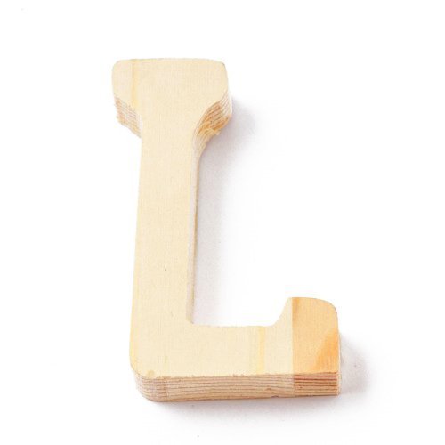 Holzbuchstabe/Buchstabe"L" (Natur / 8 cm) von TEXTIMO