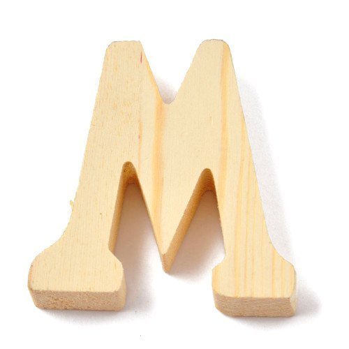 Holzbuchstabe/Buchstabe"M" (Natur / 8 cm) von TEXTIMO