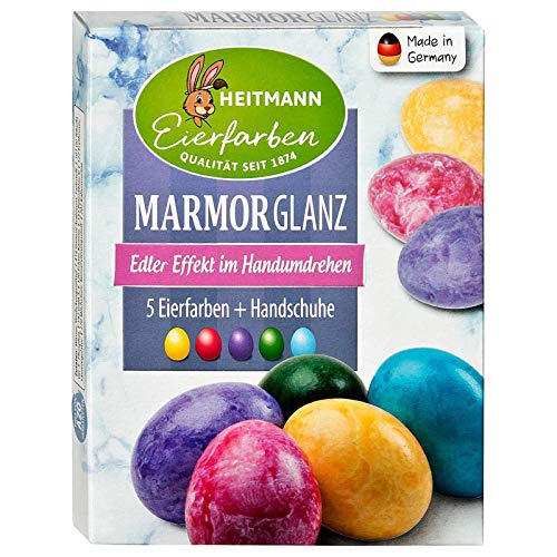 Ostereier Farben / Eierfarben "Glanz Marmorierung" (6 Farben) OSTERN von TEXTIMO