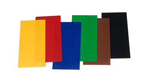 Wachsplatten / Verzierwachs Sortiment "Grundfarben" (6 Bögen / 175 x 80 x 0,5 mm) TOP QUALITÄT von TEXTIMO