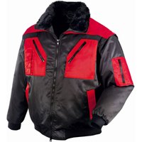 Texxor - Piloten-Jacke oslo schwarz/rot 60% Polyester 40% Baumw. 4180M Gr.M von TEXXOR