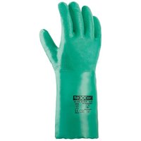 teXXor® Nitril-Handschuhe GERAUTE OBERFLÄCHE, Grün von TEXXOR