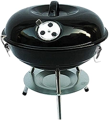 BBQ Grill Outdoor Gasgrill Outdoor Home Tragbarer BBQ Barbecue Holzkohlegrill Runde Form Geeignet für 1-5 Personen Campingausrüstung Grill von TEmkin