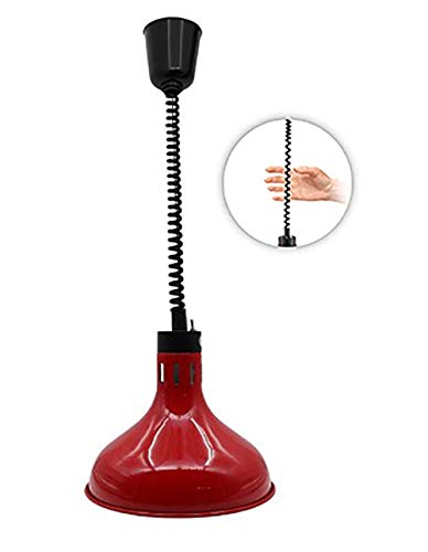 Wärmelampe, Speisewärmer, einziehbare Speiseheizlampe (rot) von TEmkin