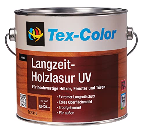 Tex Color Langzeit-Holzlasur UV (2,5L, nussbaum) von TEx Color
