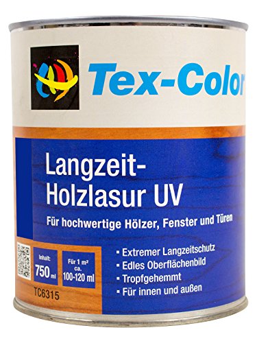Tex Color Langzeit-Holzlasur UV (0,75L, teak) von TEx Color