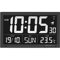 TFA® digitale Funkwanduhr 60.4505 schwarz von TFA®