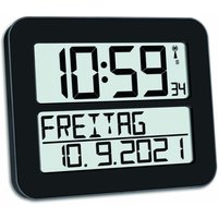 TFA® digitale Funkwanduhr 60.4512.01 schwarz von TFA®