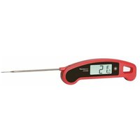 TFA Dostmann 30.1060.05 Küchen-Thermometer Strahlwassergeschützt IP65, Überwachung der Kerntemperat von ROT