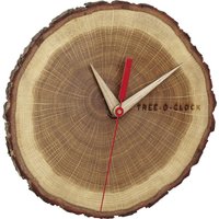 Tfa Dostmann - 60.3046.08 Quarz Wanduhr 172 mm x 180 mm x 40 mm Eiche, Holz Echtholz von TFA Dostmann