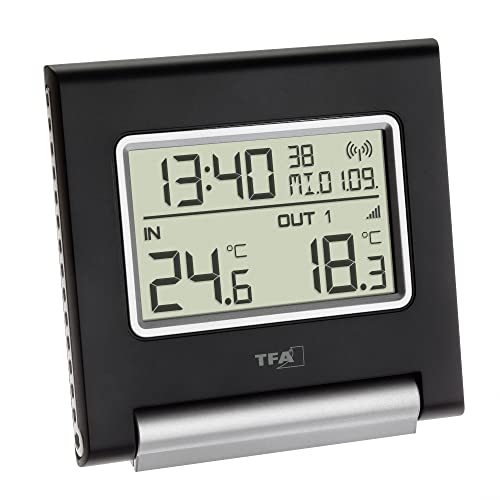 TFA Dostmann Spot Funk-Thermometer, 30.3030, Höchst-und Tiefwerte, Außentemperatur, Innentemperatur schwarz L 109 x B 20 (39) x H 104 mm TFA Dostmann Spot Funk-Thermometer, 30.3030, Höchst-und Tiefwerte, Außentemperatur, Innentemperatur schwarz L 109 x B 20 (39) x H 104 mm von TFA Dostmann