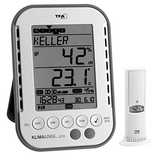 Profi-Klimalogger Klimalogg Pro TFA 30.3039 inkl. Funksender 30.3180 (weiss) Profi-Klimalogger Klimalogg Pro TFA 30.3039 inkl. Funksender 30.3180 (weiss) von TFA Dostmann