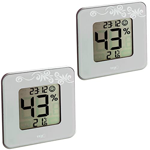 Sparset Thermo-Hygrometer TFA 30.5021 Style (2 x hellgrau) von TFA Dostmann