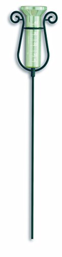TFA Dostmann Regenmesser mit dem Erdspieß, 47.1007, wetterbeständig, robust, Niederschlagsmengen leicht und exakt ermitteln, grün von TFA Dostmann