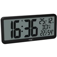 TFA 60.4525.01 schwarz Digitale Funkuhr mit Raumklima von TFA Dostmann