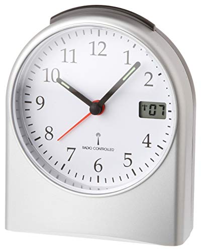 TFA Dostmann Analoger Funk-Wecker, 98.1040.54, mit digitaler Sekundenanzeige, Funkuhr, mit Hintergrundbeleuchtung, 6,8 x 11,5 x 15,2 cm, Kunststoff, Grau, L 96 x B 55 x H 116 mm TFA Dostmann Analoger Funk-Wecker, 98.1040.54, mit digitaler Sekundenanzeige, Funkuhr, mit Hintergrundbeleuchtung, 6,8 x 11,5 x 15,2 cm, Kunststoff, Grau, L 96 x B 55 x H 116 mm von TFA Dostmann