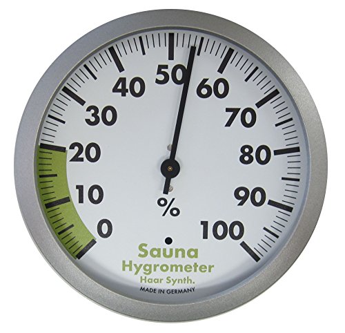 TFA Dostmann Analoges Sauna-Hygrometer, hitzebeständig, zum Messen der Luftfeuchtigkeit, L 120 x B 37 x H 120 mm von TFA Dostmann