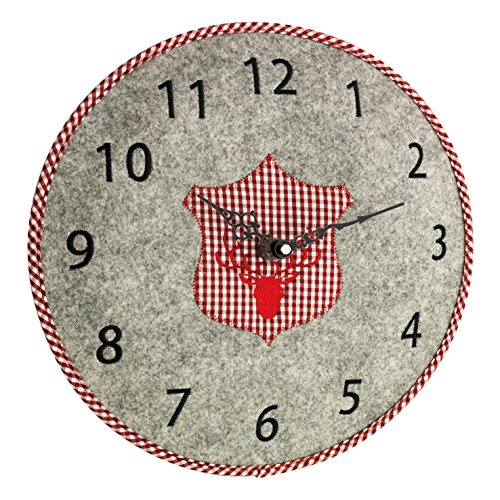 TFA Dostmann Analoge Filz-Wanduhr, Grau/rot, L361 x B365 x H53 mm TFA Dostmann Analoge Filz-Wanduhr, Grau/rot, L361 x B365 x H53 mm von TFA Dostmann