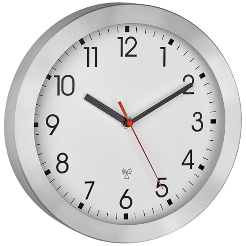 TFA Dostmann Analoge Funk-Wanduhr, 60.3546.02 mit Metallrahmen, Klein, 25cm Durchmesser, Küchenuhr, Bürowanduhr, weiß, (L) 250 x (B) 40 x (H) 250 mm TFA Dostmann Analoge Funk-Wanduhr, 60.3546.02 mit Metallrahmen, Klein, 25cm Durchmesser, Küchenuhr, Bürowanduhr, weiß, (L) 250 x (B) 40 x (H) 250 mm von TFA Dostmann